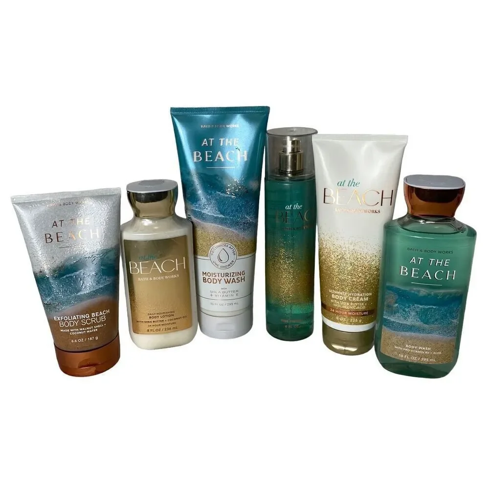 Bath and Body Works AT THE BEACH 6 PC Set